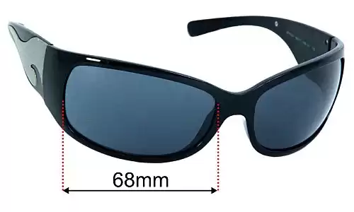 Prada SPR03G & PR03GS Replacement Lenses 68mm wide 