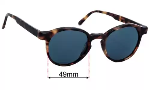 Retro Super Future Andy Warhol Lentilles de Remplacement 49mm wide 