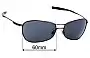 Sunglass Fix Verres de Remplacement pour Revo RE9016 Rotate - 60mm Wide 