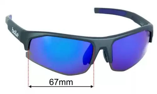 Bolle Bolt 2.0S Replacement Lenses 67mm wide 