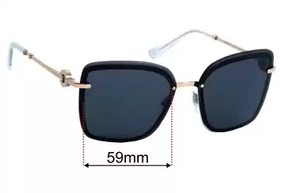 Bvlgari 6151-B Replacement Lenses 59mm wide 