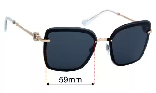 Bvlgari 6151-B Replacement Lenses 59mm wide 