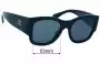 Sunglass Fix Lentes de Repuesto para Chanel 5421-B - 53mm Wide 