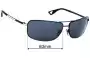 Sunglass Fix Replacement Lenses for Emporio Armani EA9527/S - 63mm Wide 