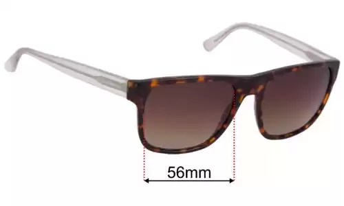 Emporio Armani EA 4163 Replacement Lenses 56mm wide 