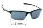 Sunglass Fix Verres de Remplacement pour Oakley Wiretap OO4071 - 61mm Wide 