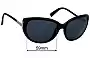 Sunglass Fix Ersatzgläser für Prada SPR07O - 59mm Wide 