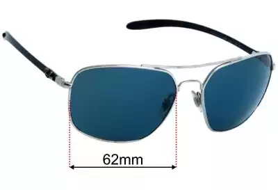 Ray-Ban RB8322-CH Replacement Lenses 62mm wide 