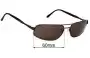 Sunglass Fix Lentes de Repuesto para Revo 3031 - 60mm Wide 