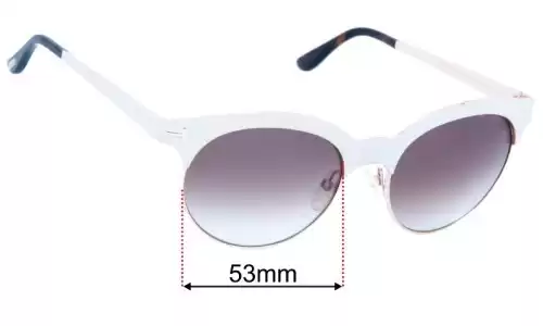 Tom Ford TF438 Replacement Lenses 53mm wide 