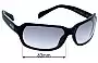 Sunglass Fix Replacement Lenses for Versus MOD-6024 - 63mm Wide 