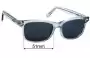 Sunglass Fix Replacement Lenses for Zenni Los Angeles Guerrillas - 51mm Wide 