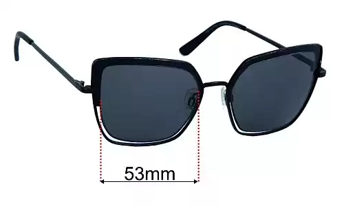 Sunglass Fix Replacement Lenses for Carolina Lemke CL1809-2 - 53mm Wide Carolina Lemke CL1809-2 Replacement Lenses 53mm wide