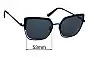 Sunglass Fix Replacement Lenses for Carolina Lemke CL1809-2 - 53mm Wide 