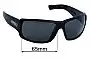 Sunglass Fix Replacement Lenses for Dirty Dog Vortex - 65mm Wide 