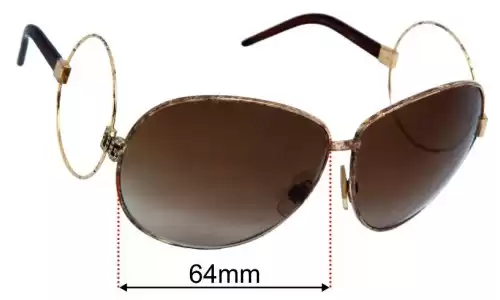 Dolce & Gabbana DG2004B Replacement Lenses 64mm wide 