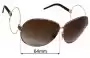 Sunglass Fix Replacement Lenses for Dolce & Gabbana DG2004B - 64mm Wide 