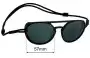 Sunglass Fix Replacement Lenses for Ombraz  Dolomite (XL) - 57mm Wide 