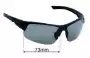 Sunglass Fix Replacement Lenses for Ryders Strider - 73mm Wide 
