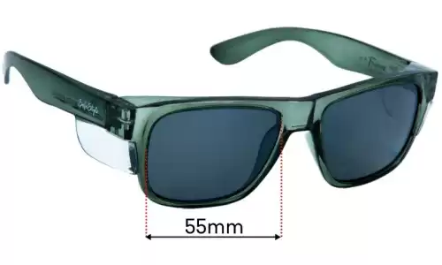Sunglass Fix Replacement Lenses for Safe Style Fusions - 55mm Wide Safe Style Fusions Replacement Lenses 55mm wide