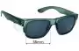 Sunglass Fix Replacement Lenses for Safe Style Fusions - 55mm Wide 