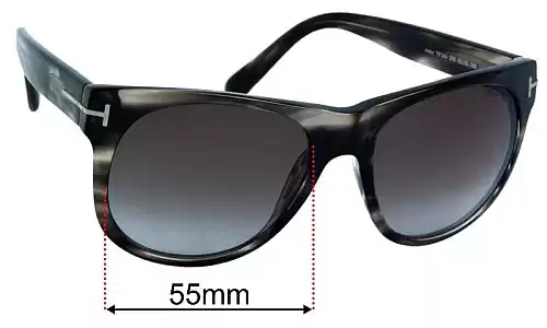 Tom Ford Astor TF299 Lentes de Repuesto 55mm wide 