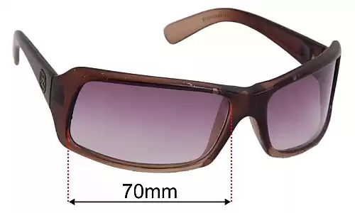 Von Zipper Rhombus Ersatzlinsen 70mm wide 