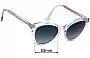 Sunglass Fix Verres de Remplacement pour Ahlem Eyewear Ménilmontant - 53mm Wide 