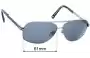 Sunglass Fix Verres de Remplacement pour Alex Perry AP Men Sun Rx 04 - 61mm Wide 