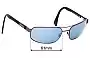 Sunglass Fix Replacement Lenses for Bill Bass Bondi - 61mm Wide 