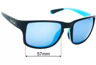 Bolle Slate Ersatzgläser 57mm wide 