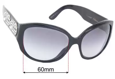 Bvlgari 8037-B Replacement Lenses 60mm wide 