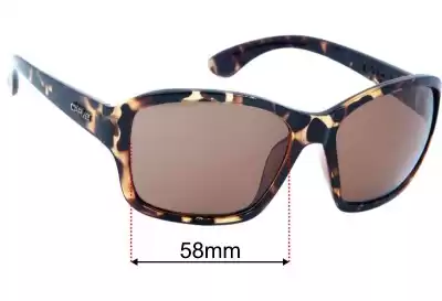 Carve Shoreline Replacement Lenses 58mm wide 