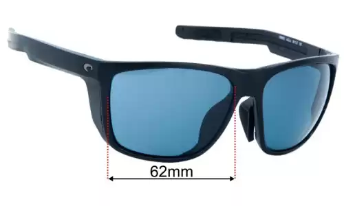 Costa Del Mar Ferg XL Replacement Lenses 62mm wide 