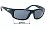 Sunglass Fix Replacement Lenses for Costa Del Mar Fantail - 59mm Wide 