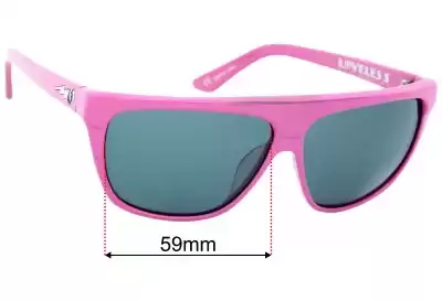 Electric Chickletts Replacement Lenses 59mm wide 