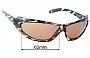 Sunglass Fix Lentes de Repuesto para Electric Resistor - 62mm Wide 