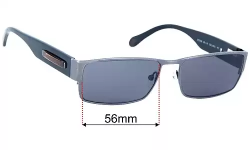 Ermenegildo Zegna VZ 3146 Lentilles de Remplacement 56mm wide 