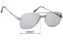Sunglass Fix Ersatzgläser für Kenmark  Flex-2 - 54mm Wide 