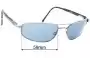Sunglass Fix Lentes de Repuesto para Maui Jim MJ162 Kahuna - 59mm Wide 