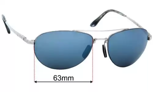 Maui Jim MJ210 Pilot Replacement Lenses 63mm wide 