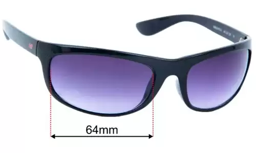 New Balance NBSUN374-3 Replacement Lenses 64mm wide 