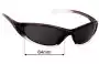 Sunglass Fix Replacement Lenses for Nike EV0178 Tarj Round - 64mm Wide 