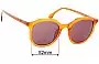Sunglass Fix Replacement Lenses for Oscar Wylee Emmi - 52mm Wide 