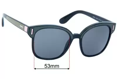 Prada SPR05U Ersatzgläser 53mm wide 
