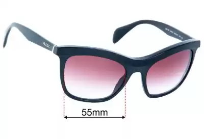 Prada SPR19P & PR19PS Replacement Lenses 55mm wide 