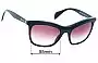 Sunglass Fix Verres de Remplacement pour Prada SPR19P & PR19PS - 55mm Wide 