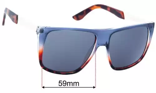 Quay Incognito Replacement Lenses 59mm wide 