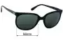 Sunglass Fix Ersatzgläser für Ray-Ban B&L Frame France Nylon - 58mm Wide 