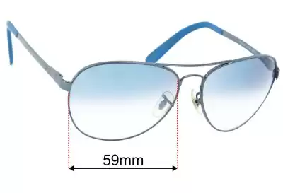 Ray-Ban RB3213 Replacement Lenses 59mm wide 